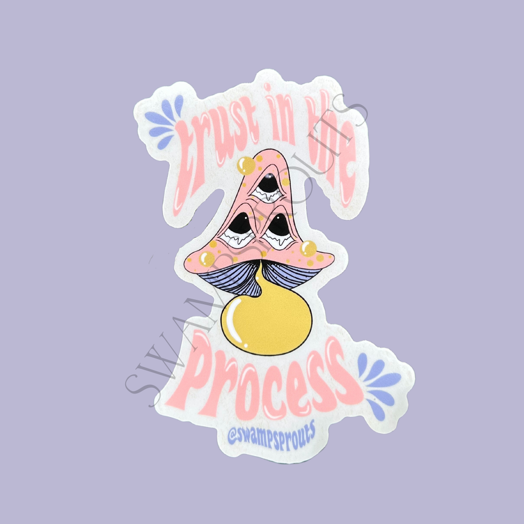 Trust Mushroom Vinyl Sticker