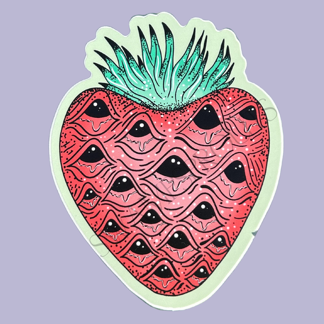 Louisiana Strawberry Vinyl Sticker
