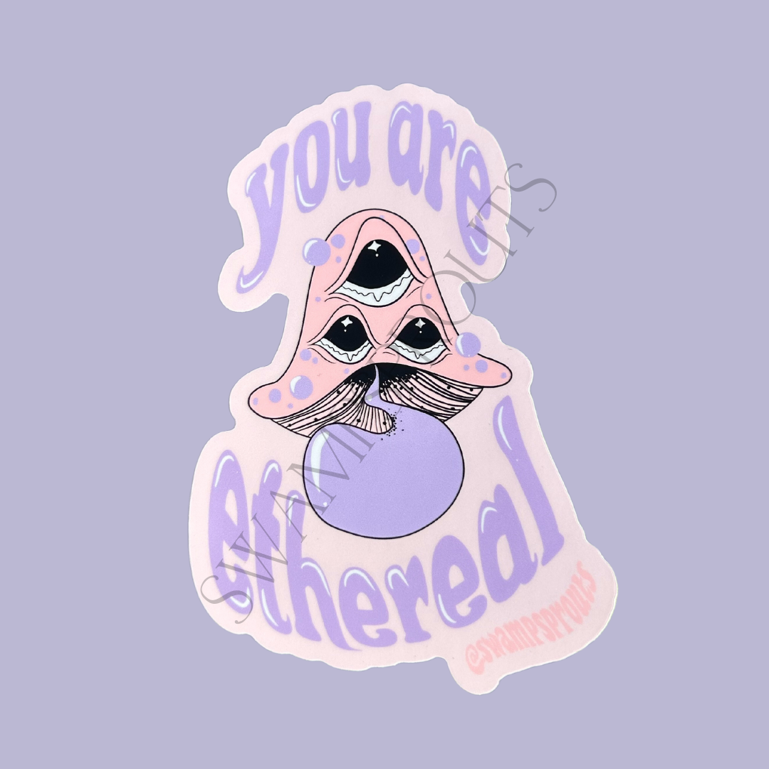 Ethereal Mushroom Vinyl Sticker