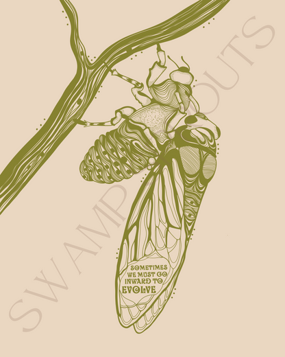 Inner Cicada Giclée Art Print