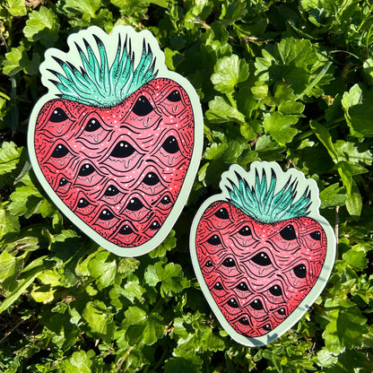 Louisiana Strawberry Vinyl Sticker