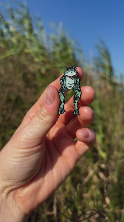 Outlaw Frog Enamel Pin